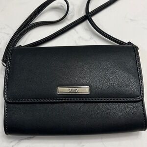 Chaps Mini Crossbody with Wrist Strap Black